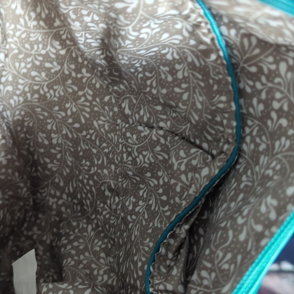 Turquoise Faux Leather Crossbody Bag - Picture 6 of 7